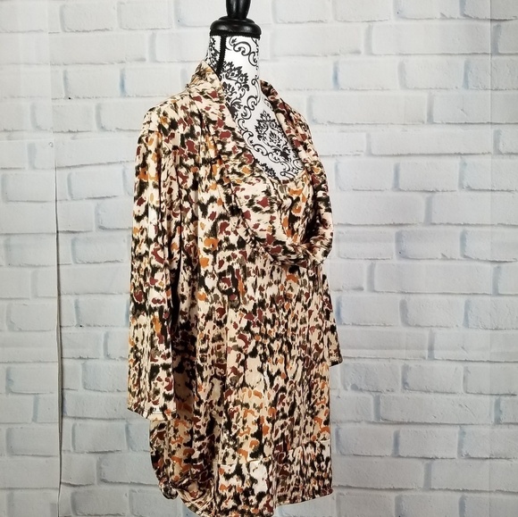 Notations sz 2x stretch cowl neck top - Picture 4 of 8